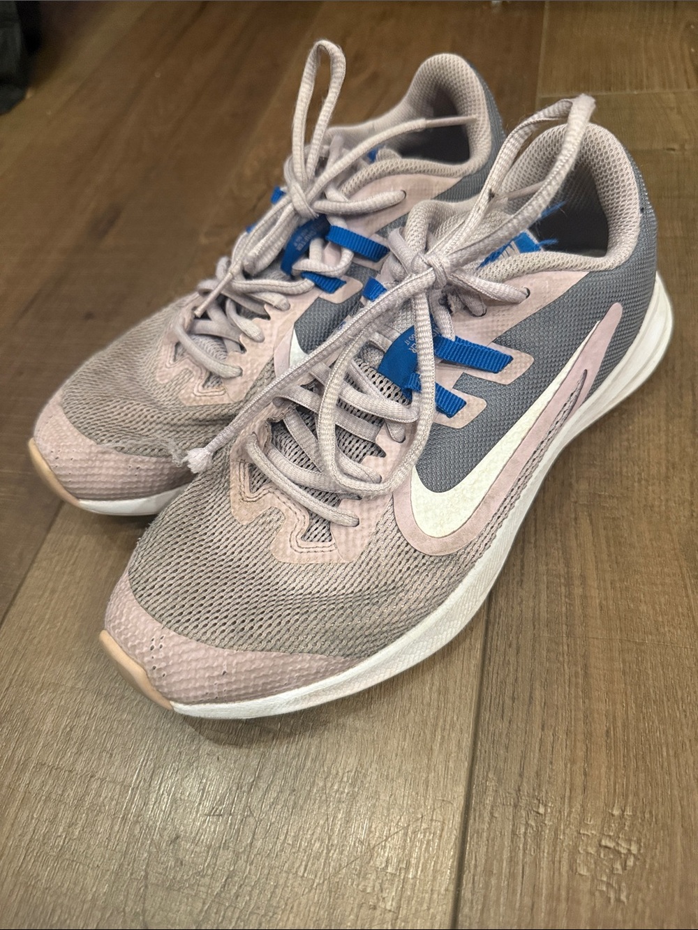 Nike Women’s Athletic Running Shoes in Light Pink, Gray and Blue